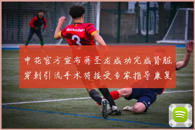 申花官方宣布蒋圣龙成功完成肾脏穿刺引流手术将接受专家指导康复治疗